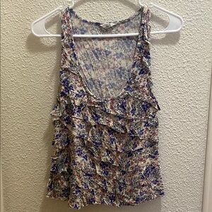 I love H81 Floral Sleeveless Top M